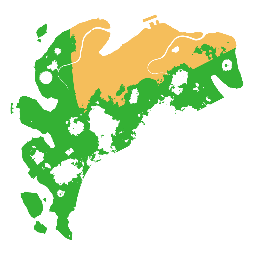 Biome Rust Map: Procedural Map, Size: 3600, Seed: 1460017