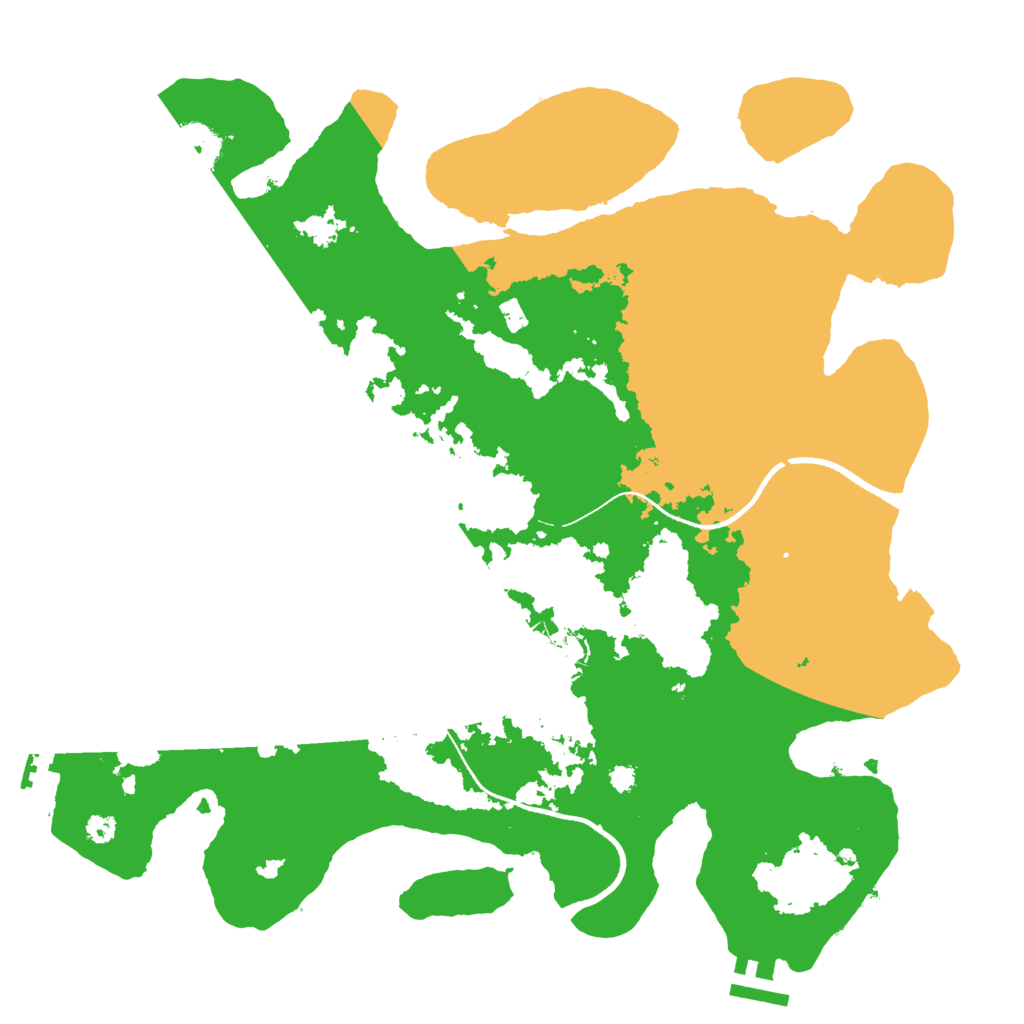 Biome Rust Map: Procedural Map, Size: 3500, Seed: 2292997