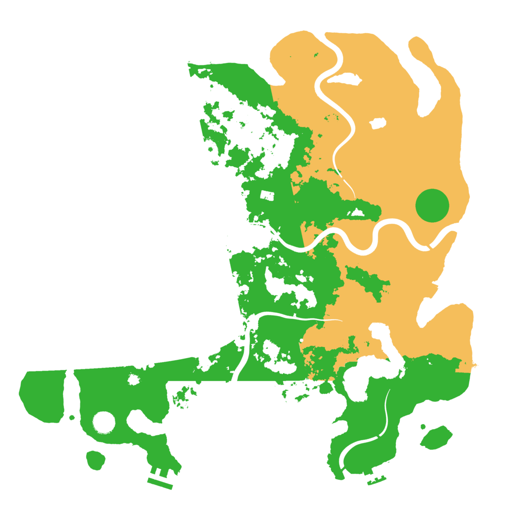 Biome Rust Map: Procedural Map, Size: 4000, Seed: 888357110