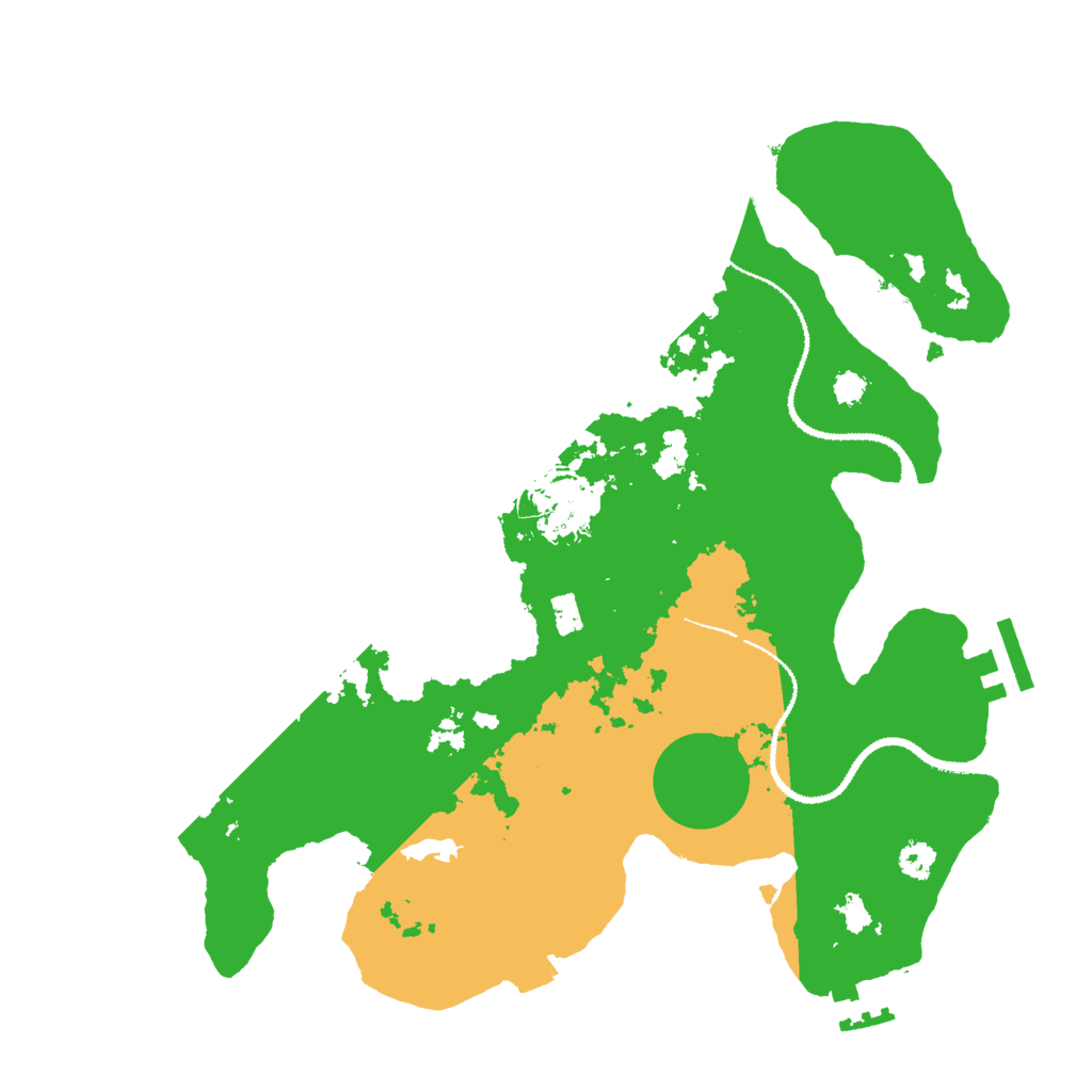 Biome Rust Map: Procedural Map, Size: 3000, Seed: 633366