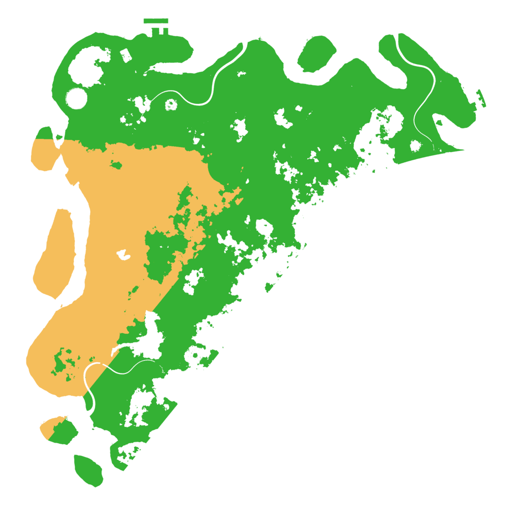 Biome Rust Map: Procedural Map, Size: 4300, Seed: 880797810