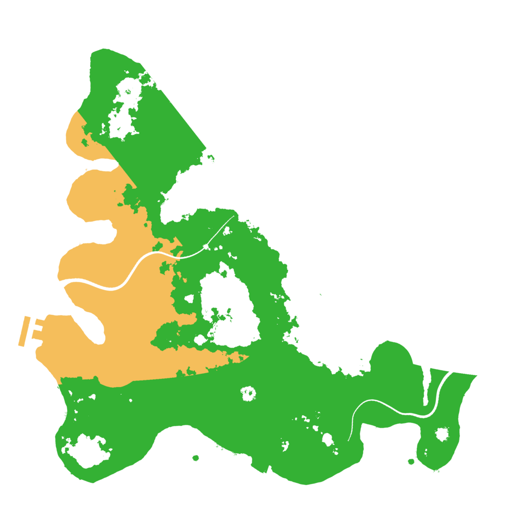 Biome Rust Map: Procedural Map, Size: 3500, Seed: 23598