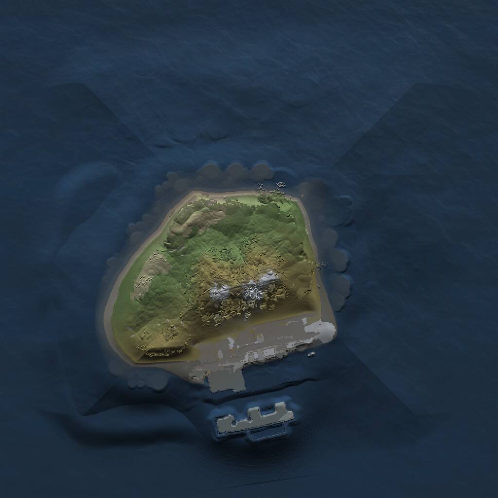 Rust Map: Procedural Map, Size: 1000, Seed: 30, 2 Monuments