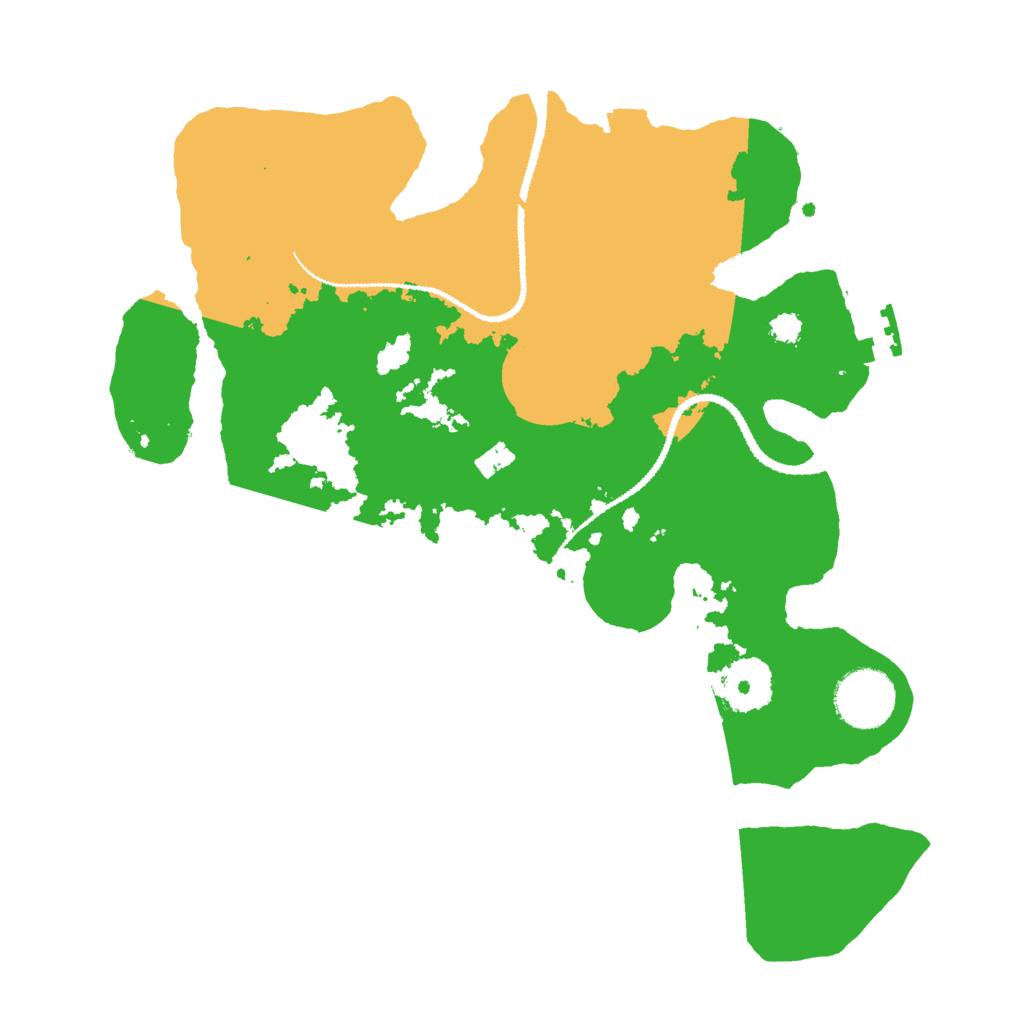 Biome Rust Map: Procedural Map, Size: 3000, Seed: 186707