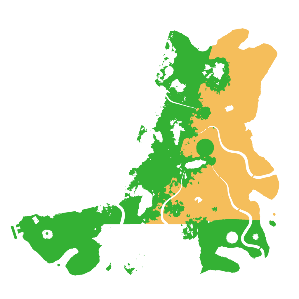 Biome Rust Map: Procedural Map, Size: 4500, Seed: 424780381