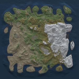 Thumbnail Rust Map: Procedural Map, Size: 4500, Seed: 1809300210, 19 Monuments