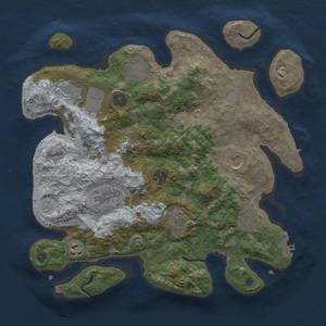 Thumbnail Rust Map: Procedural Map, Size: 3500, Seed: 473782939, 17 Monuments