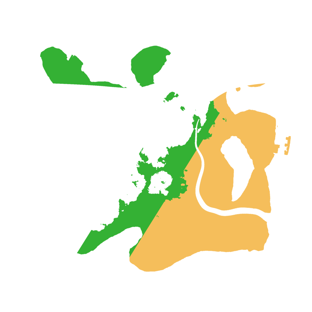 Biome Rust Map: Procedural Map, Size: 2500, Seed: 251474