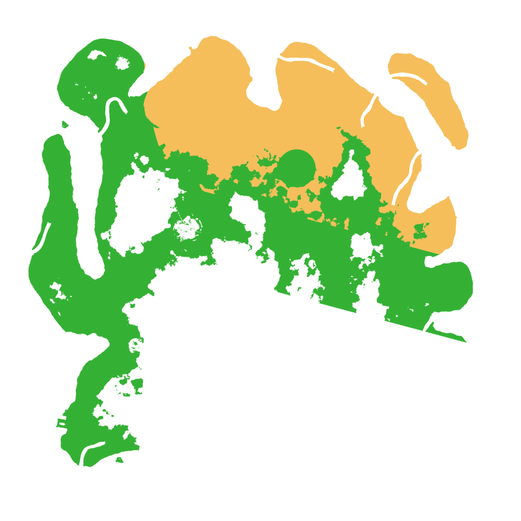 Biome Rust Map: Procedural Map, Size: 3650, Seed: 80