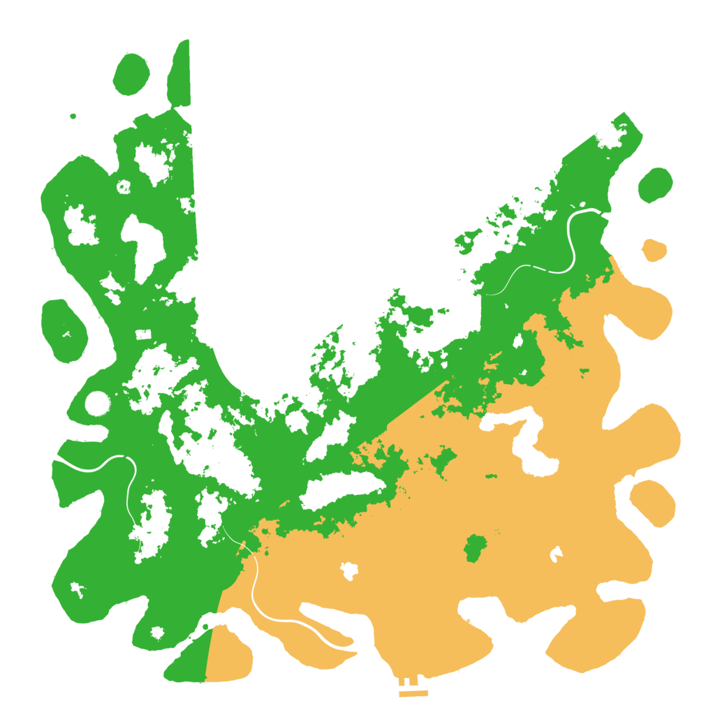 Biome Rust Map: Procedural Map, Size: 5000, Seed: 2033719531