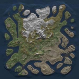 Thumbnail Rust Map: Procedural Map, Size: 5000, Seed: 2033719531, 19 Monuments