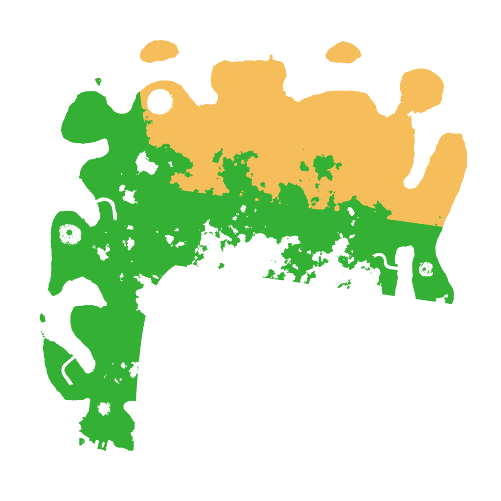 Biome Rust Map: Procedural Map, Size: 3500, Seed: 409312289