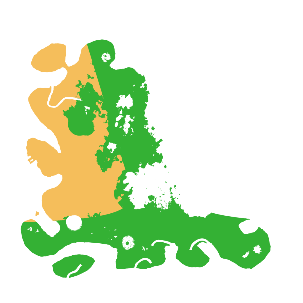 Biome Rust Map: Procedural Map, Size: 3500, Seed: 7492