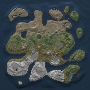 Thumbnail Rust Map: Procedural Map, Size: 3500, Seed: 66830197, 19 Monuments