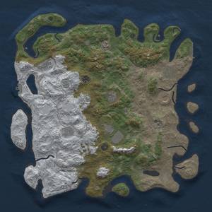 Thumbnail Rust Map: Procedural Map, Size: 4454, Seed: 5454, 18 Monuments