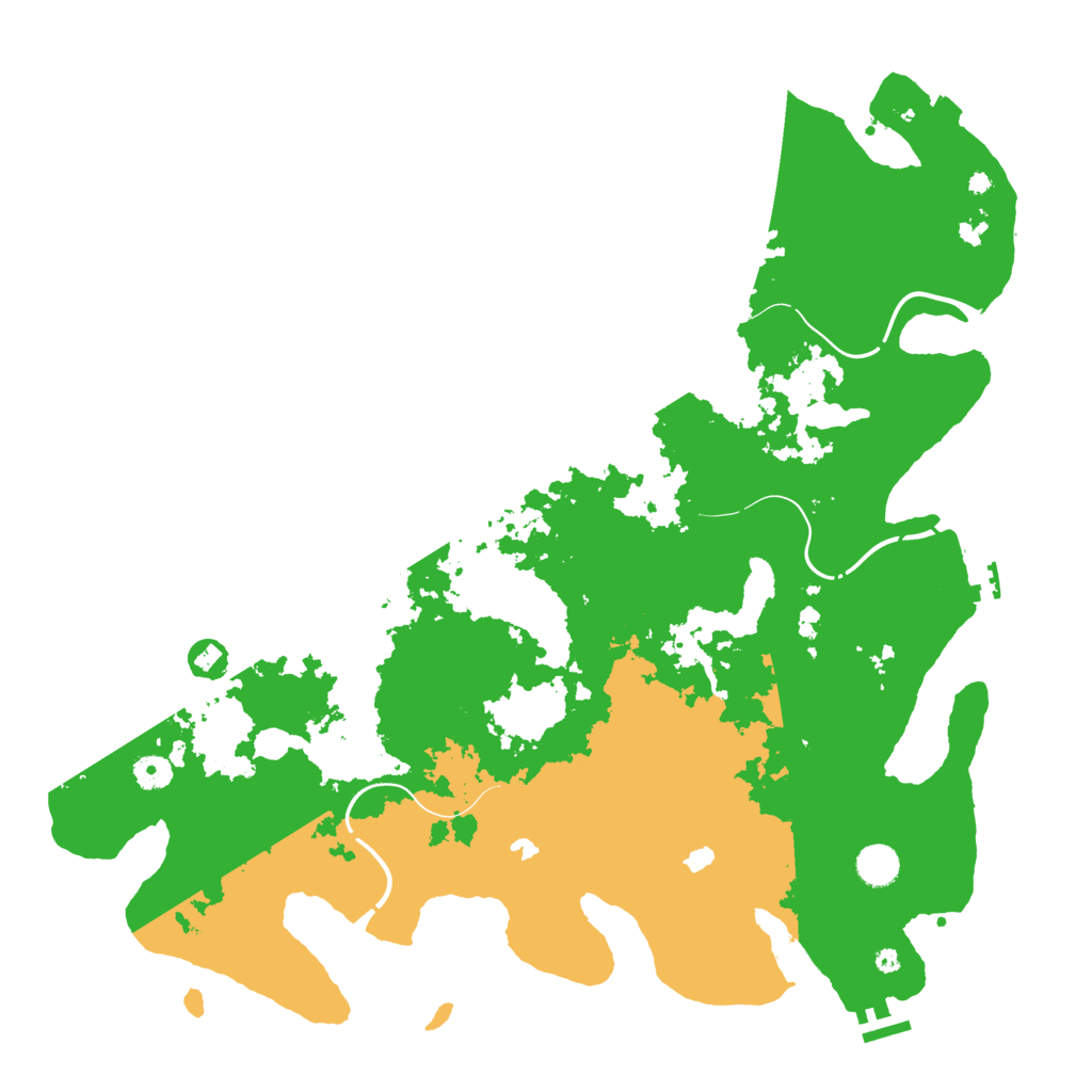 Biome Rust Map: Procedural Map, Size: 4500, Seed: 188252946