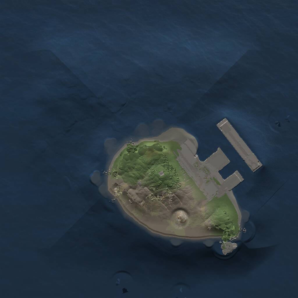 Rust Map: Procedural Map, Size: 1000, Seed: 1166611666, 2 Monuments