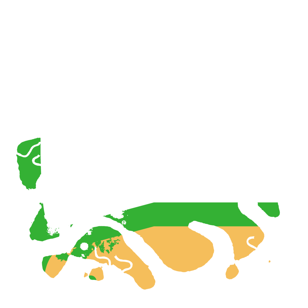 Biome Rust Map: Procedural Map, Size: 3500, Seed: 2097976715