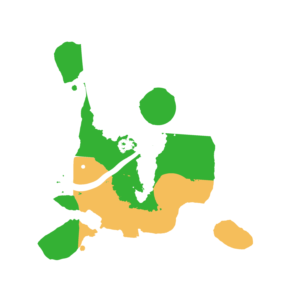 Biome Rust Map: Procedural Map, Size: 2200, Seed: 15056