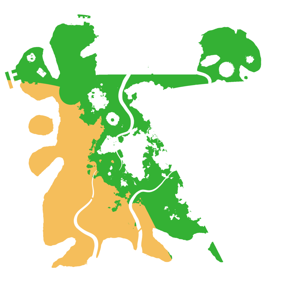 Biome Rust Map: Procedural Map, Size: 3500, Seed: 3419942