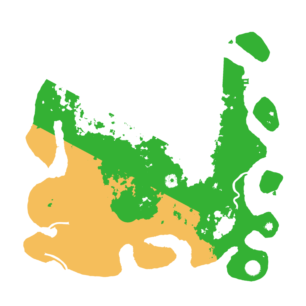 Biome Rust Map: Procedural Map, Size: 3500, Seed: 195628