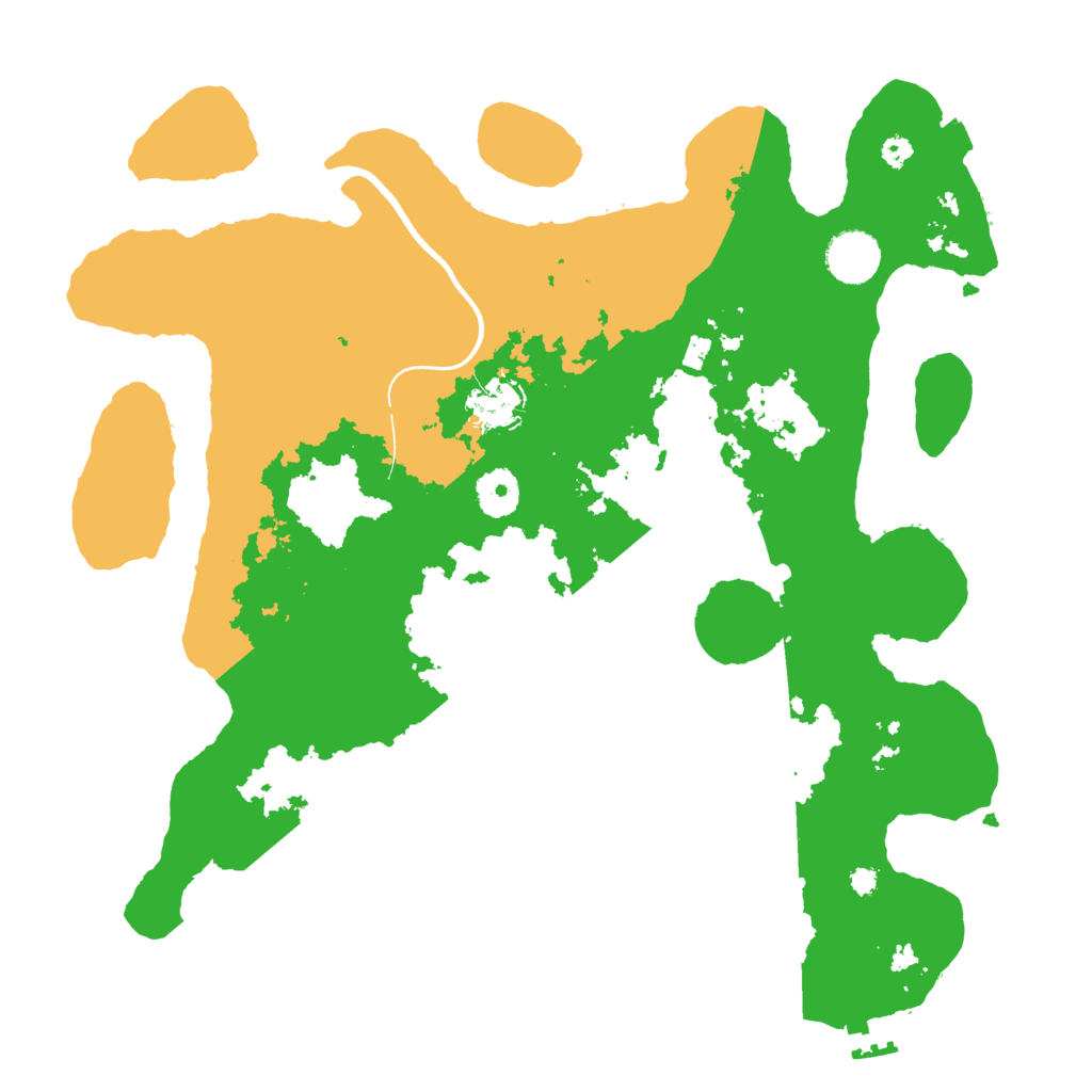 Biome Rust Map: Procedural Map, Size: 3600, Seed: 4040446