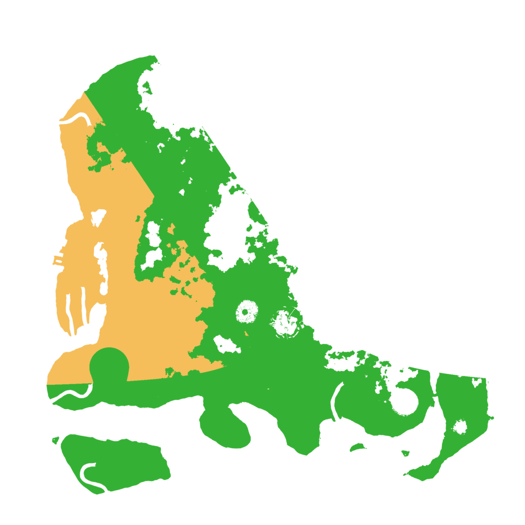 Biome Rust Map: Procedural Map, Size: 3500, Seed: 661868809