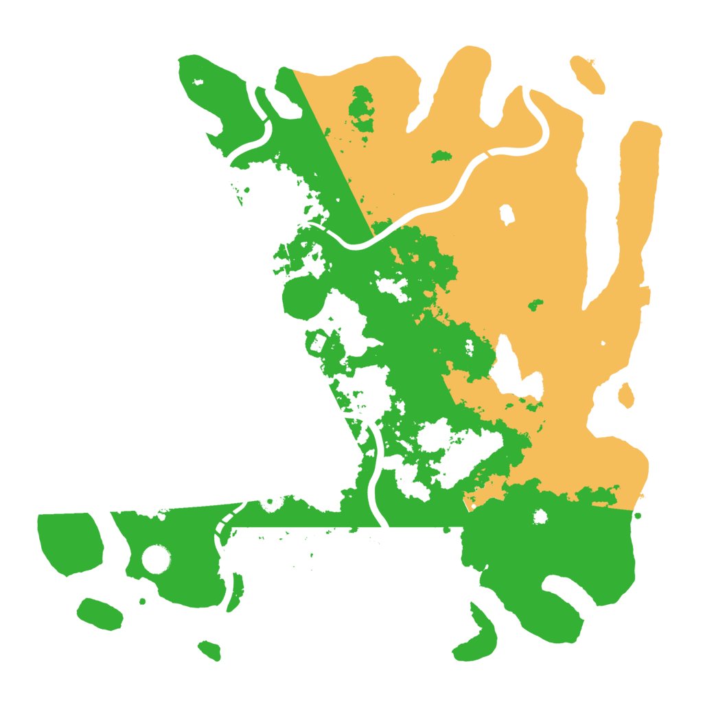 Biome Rust Map: Procedural Map, Size: 4350, Seed: 195605439