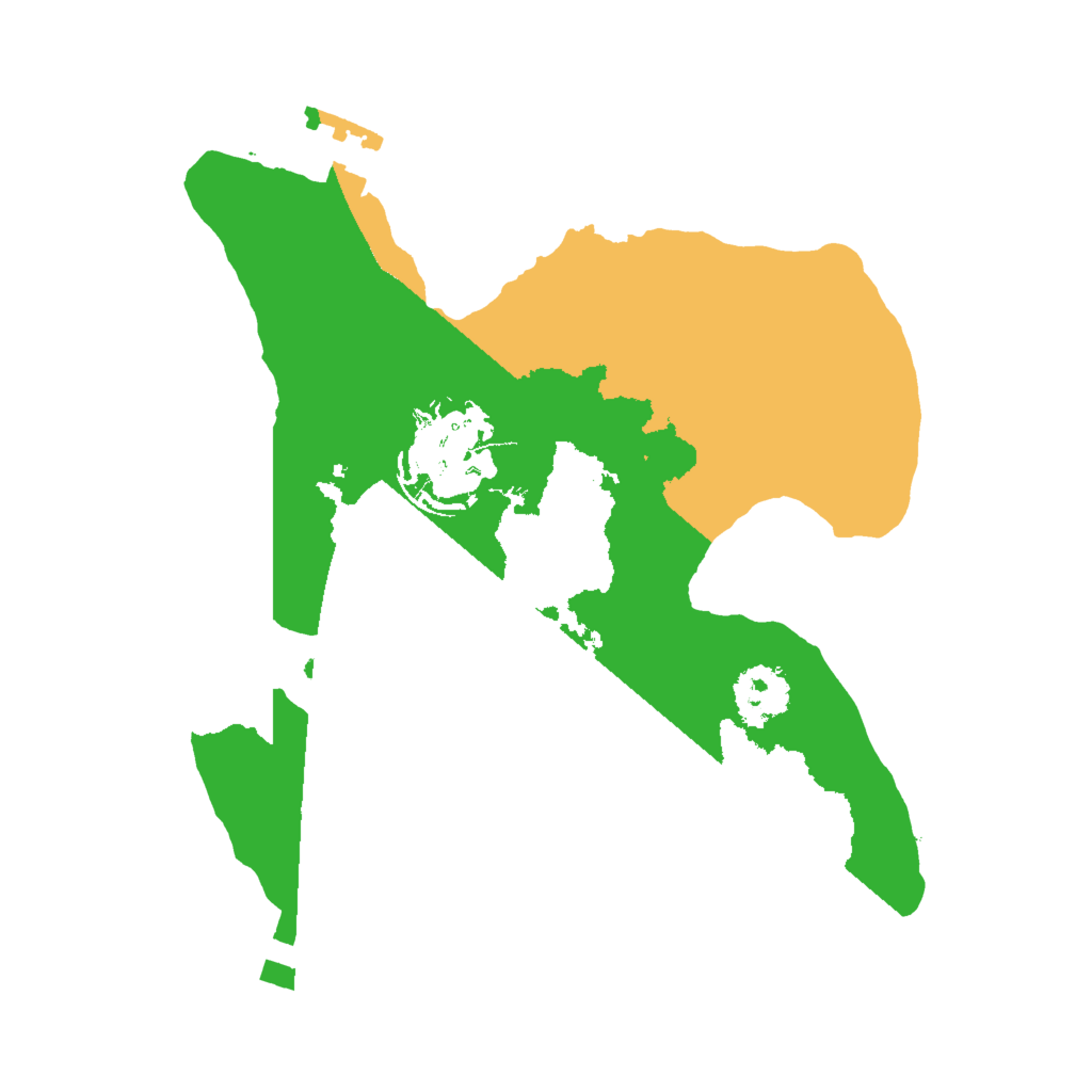 Biome Rust Map: Procedural Map, Size: 2000, Seed: 79258889