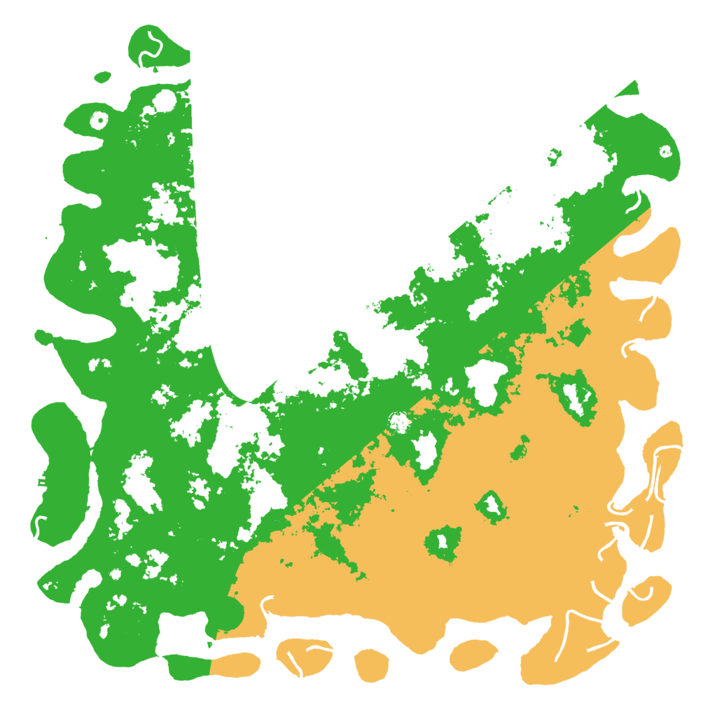 Biome Rust Map: Procedural Map, Size: 6000, Seed: 3600
