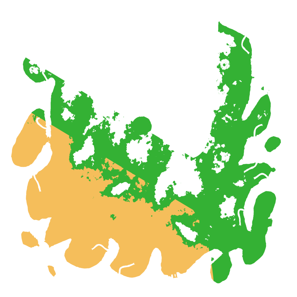 Biome Rust Map: Procedural Map, Size: 4400, Seed: 3587498