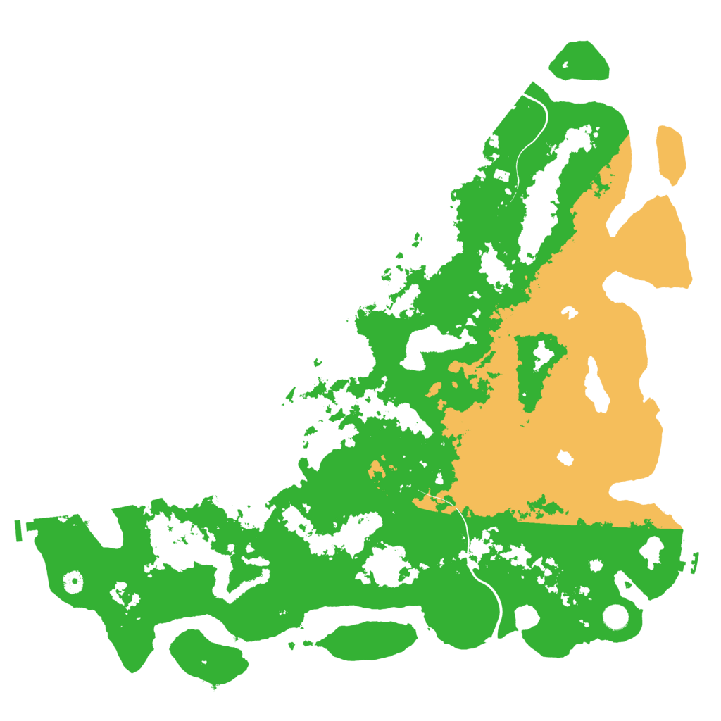 Biome Rust Map: Procedural Map, Size: 5000, Seed: 55