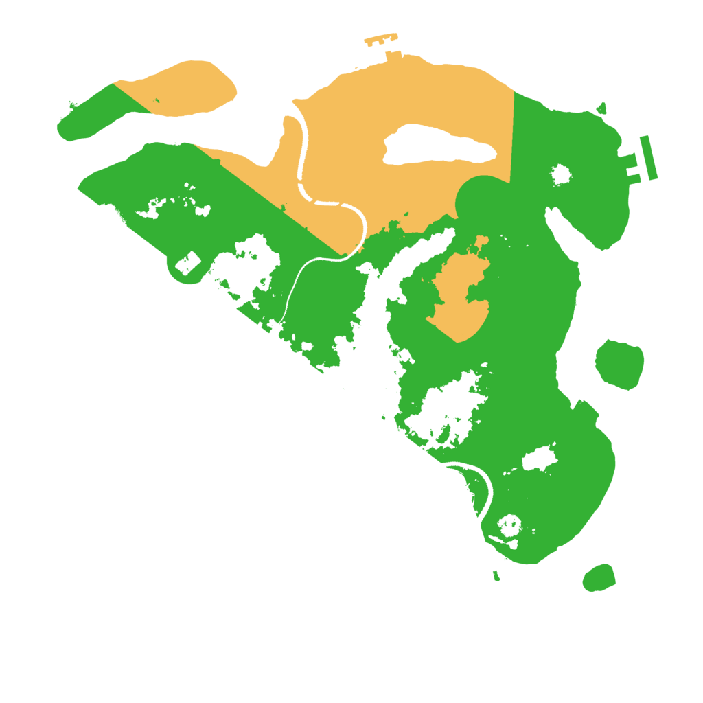 Biome Rust Map: Procedural Map, Size: 3200, Seed: 843422812