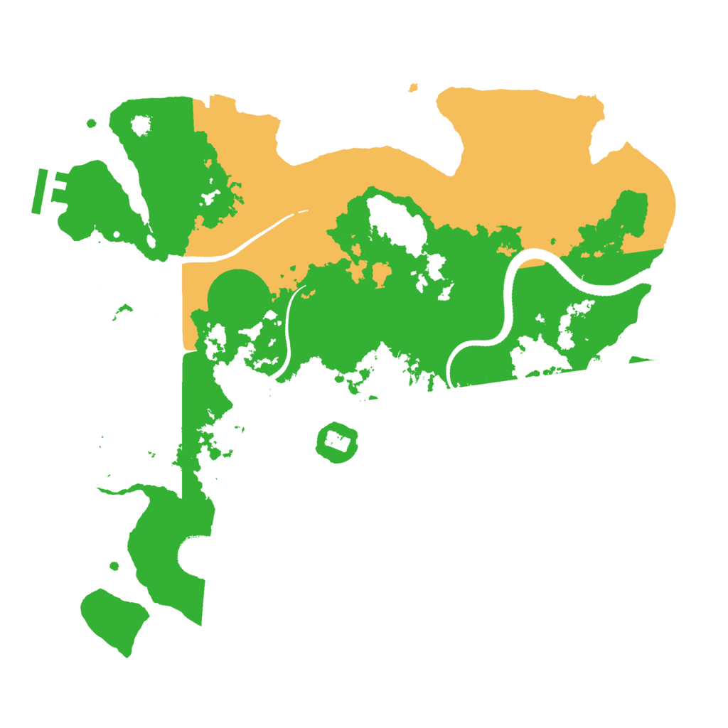 Biome Rust Map: Procedural Map, Size: 3250, Seed: 54