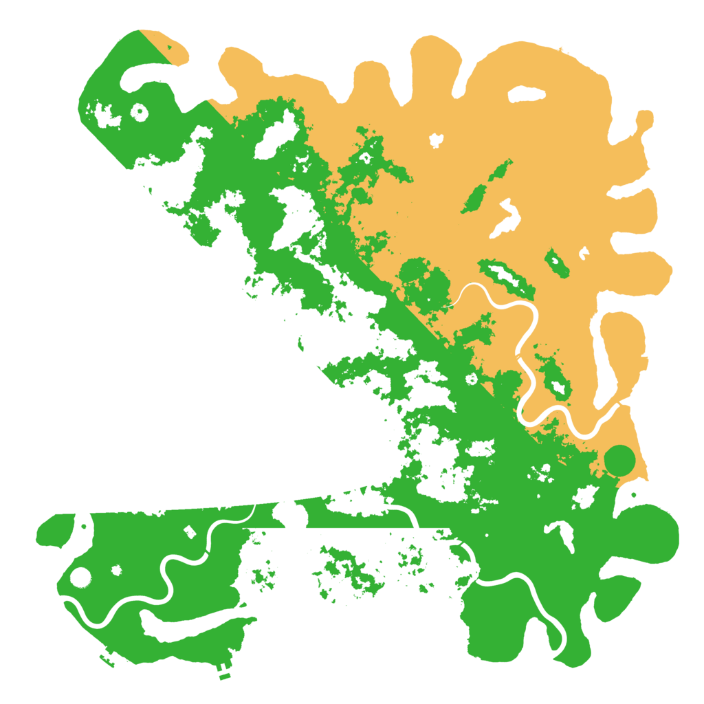 Biome Rust Map: Procedural Map, Size: 6000, Seed: 1628523264