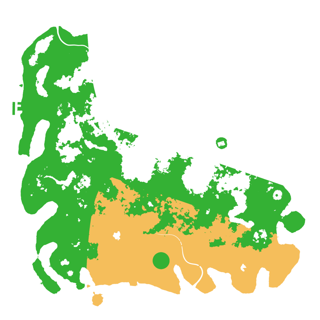 Biome Rust Map: Procedural Map, Size: 5000, Seed: 1170369