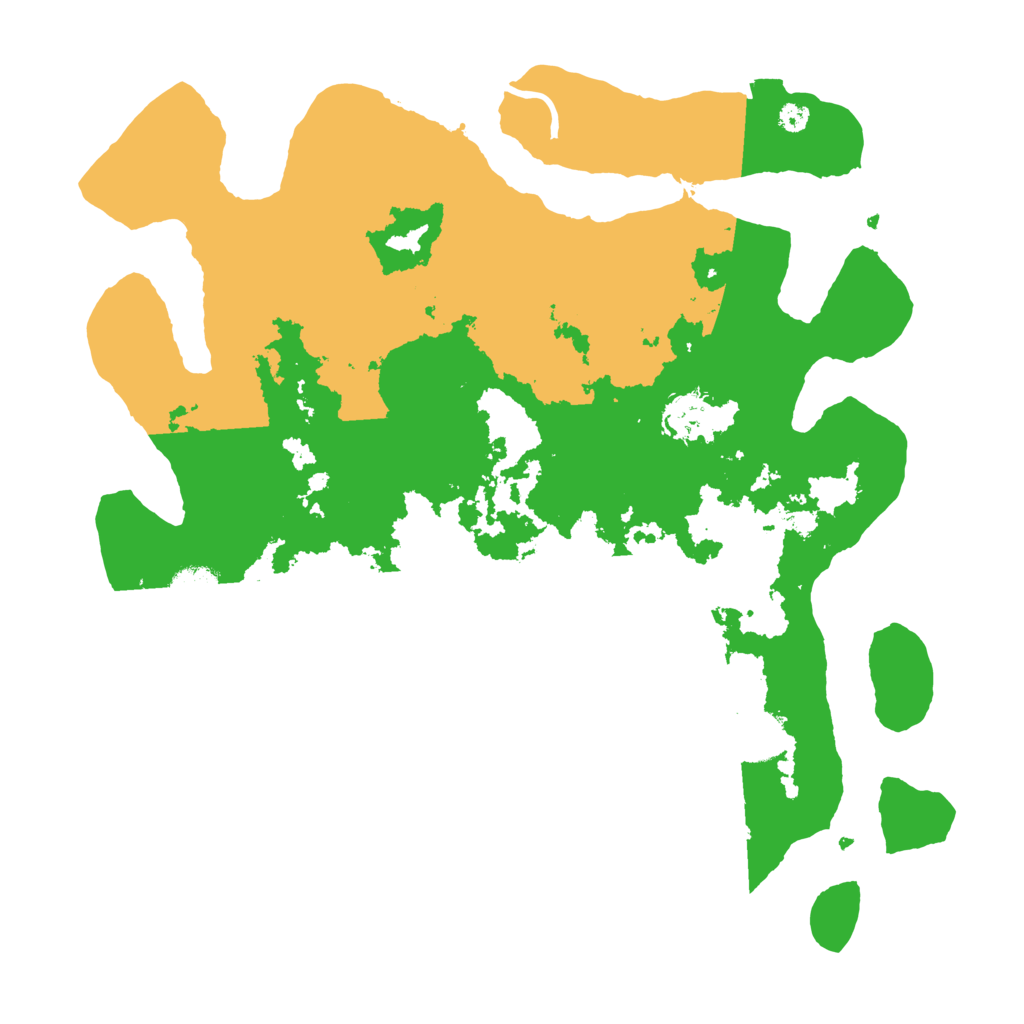 Biome Rust Map: Procedural Map, Size: 3600, Seed: 83543106