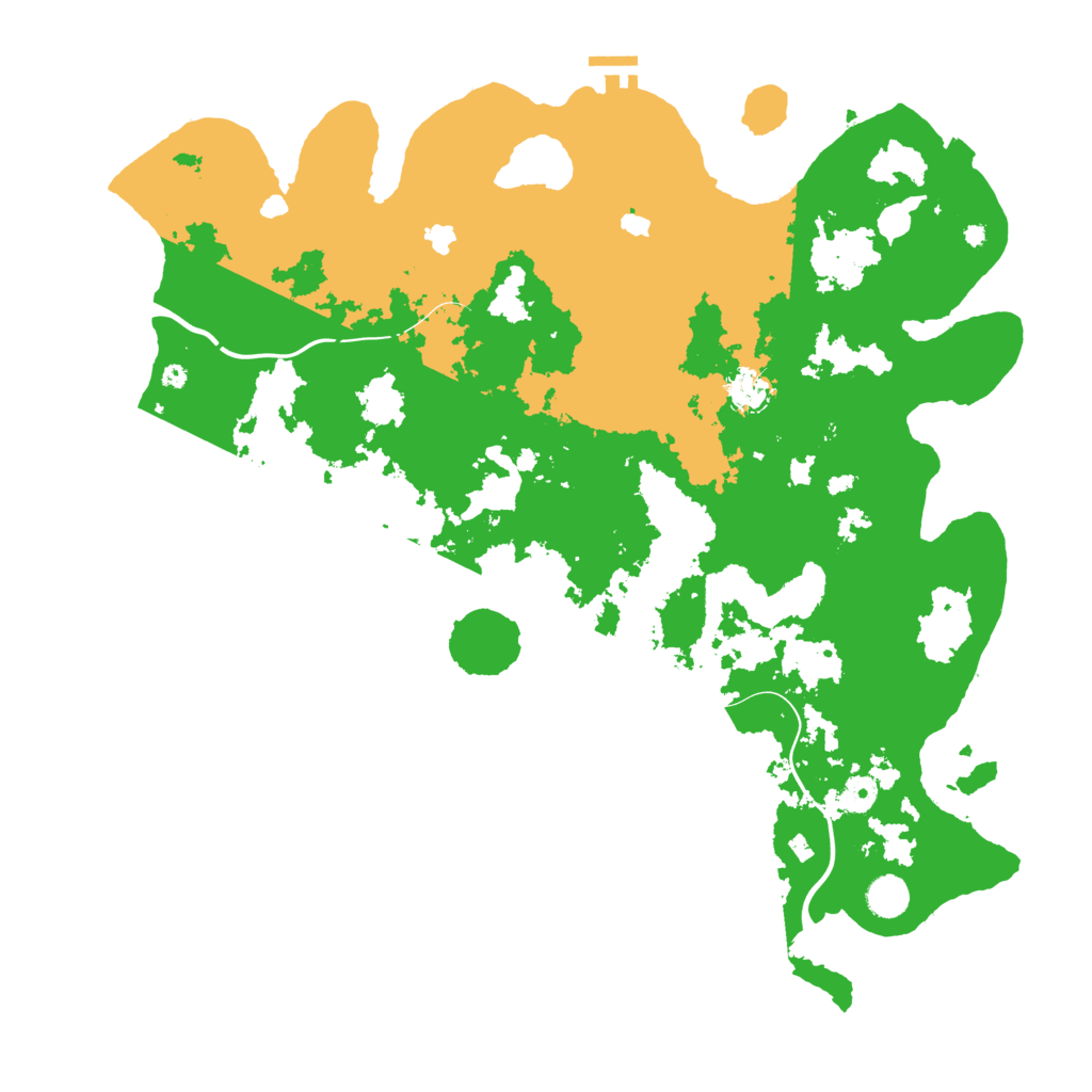 Biome Rust Map: Procedural Map, Size: 4500, Seed: 36085158