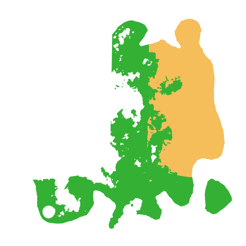 Biome Rust Map: Barren, Size: 3500, Seed: 1707637137