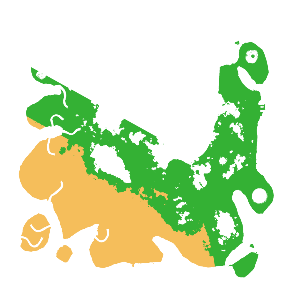 Biome Rust Map: Procedural Map, Size: 3500, Seed: 106267024