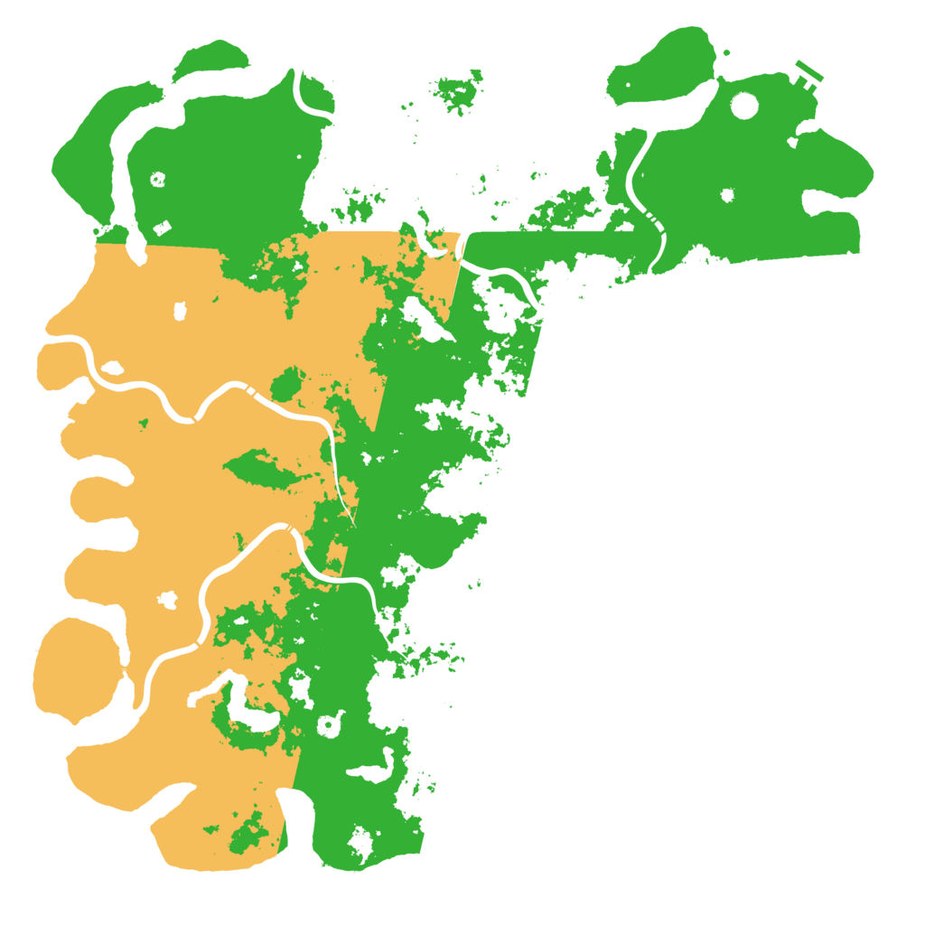 Biome Rust Map: Procedural Map, Size: 6000, Seed: 62446696