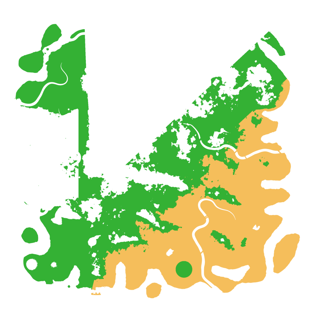 Biome Rust Map: Procedural Map, Size: 5000, Seed: 4324444
