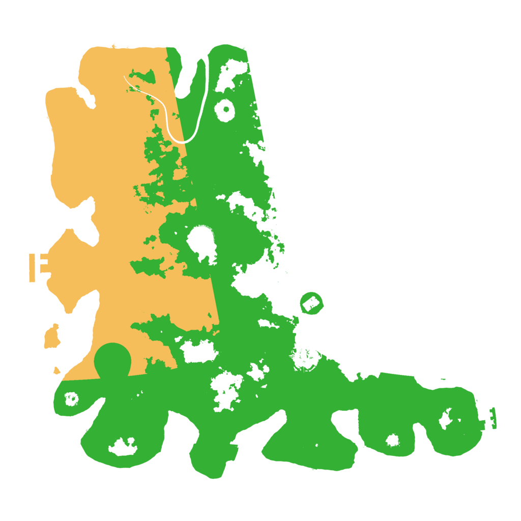 Biome Rust Map: Procedural Map, Size: 3700, Seed: 1881488411