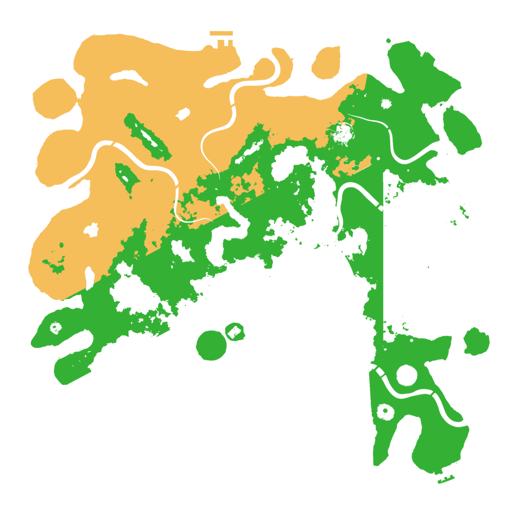 Biome Rust Map: Procedural Map, Size: 4500, Seed: 30309