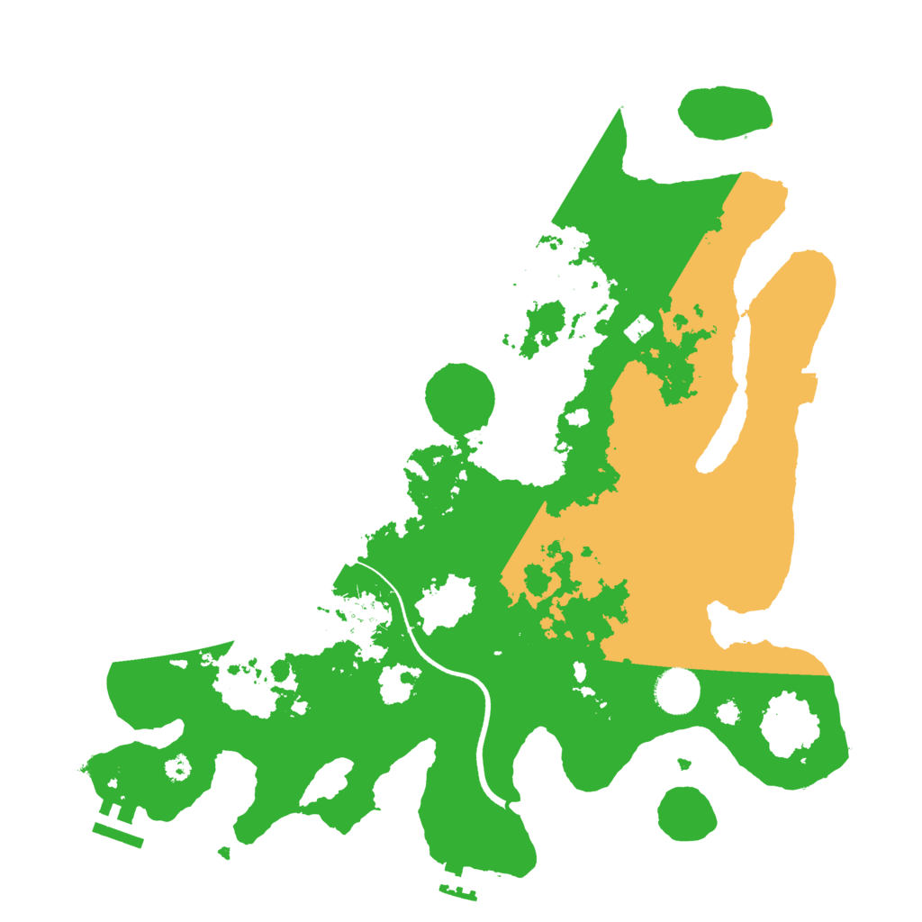 Biome Rust Map: Procedural Map, Size: 3600, Seed: 1836543503