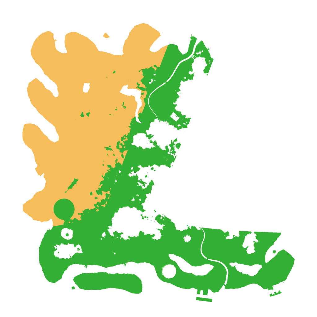 Biome Rust Map: Procedural Map, Size: 4000, Seed: 64268
