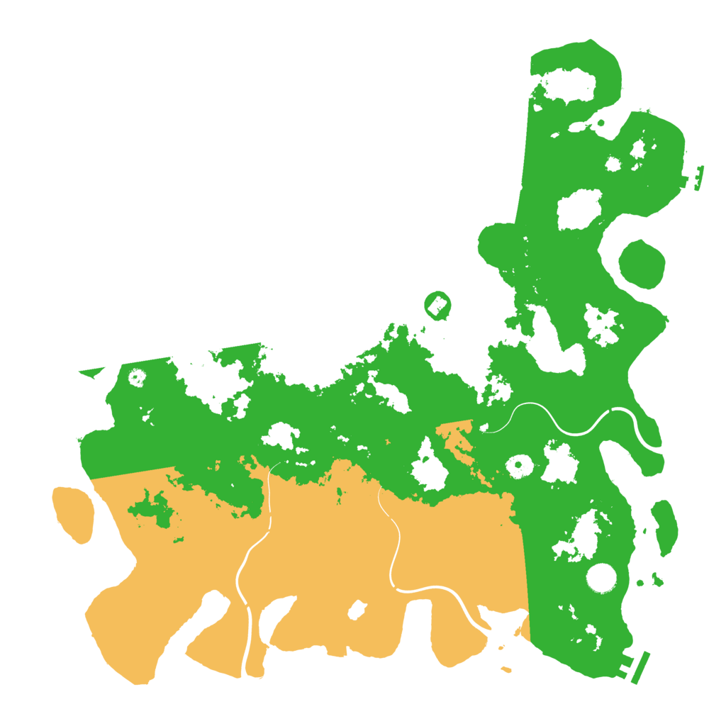 Biome Rust Map: Procedural Map, Size: 4300, Seed: 1234574