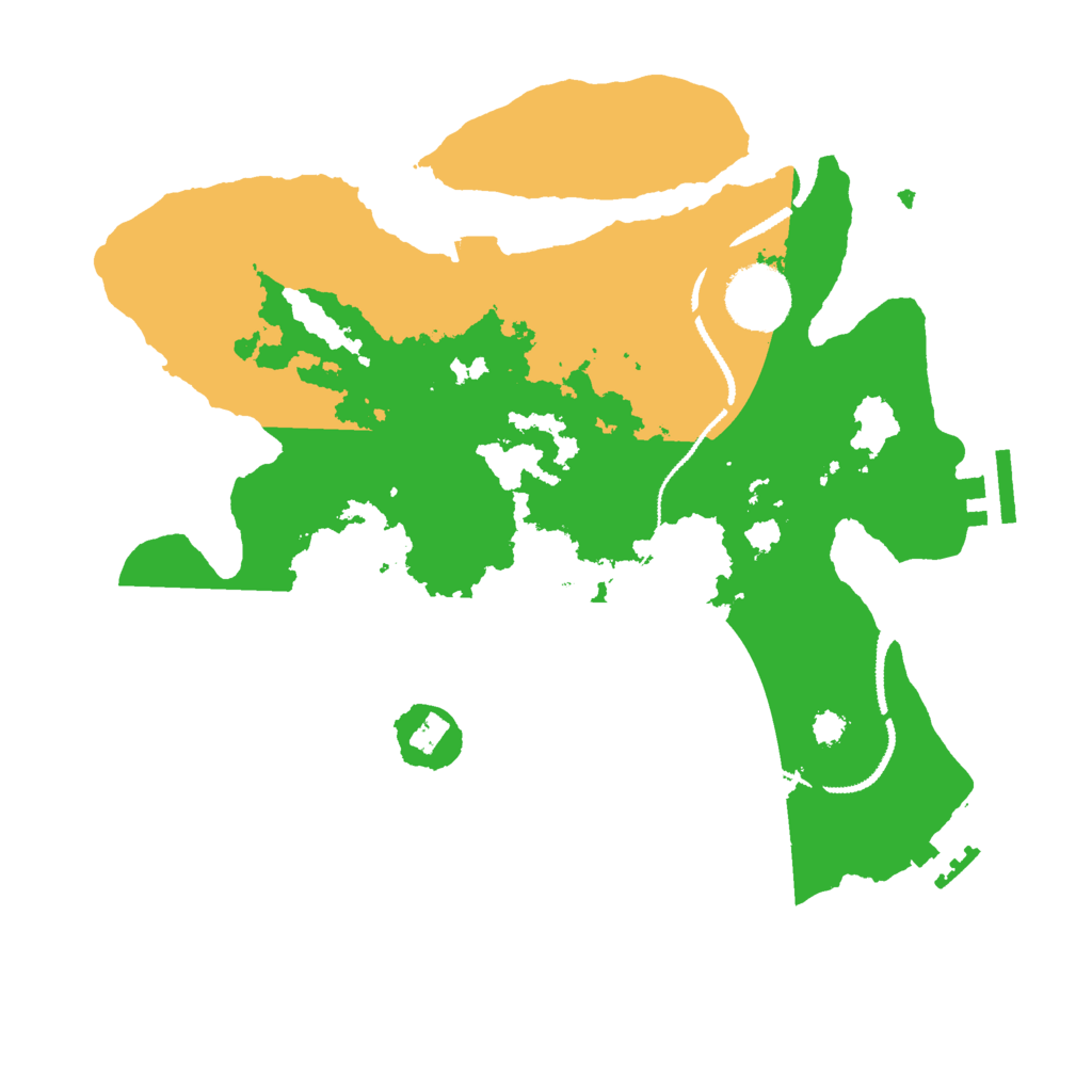 Biome Rust Map: Procedural Map, Size: 3000, Seed: 1402585212