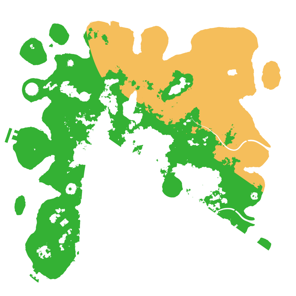Biome Rust Map: Procedural Map, Size: 4000, Seed: 25086