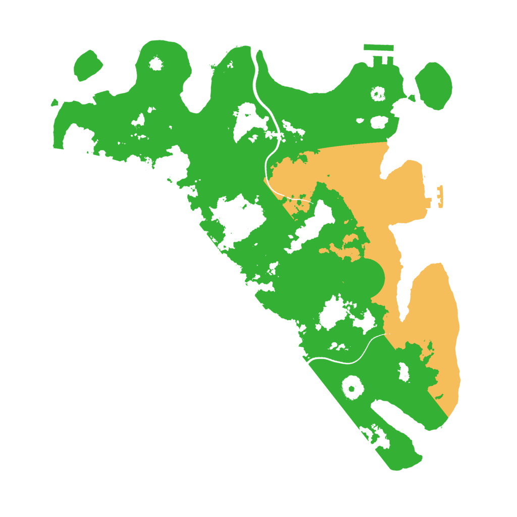 Biome Rust Map: Procedural Map, Size: 3500, Seed: 531710163